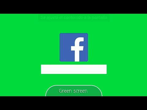 Logo facebook green screen royalty free @snowy9999