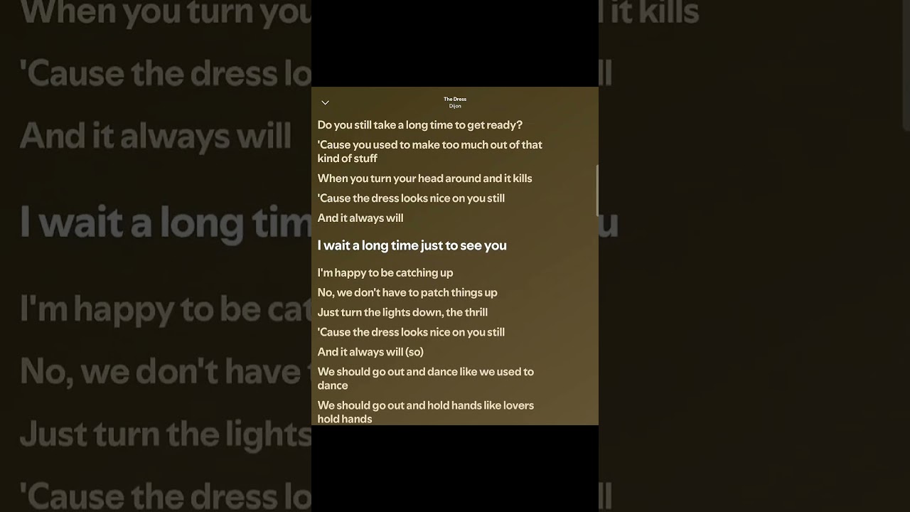 the dress dijon lyrics | The Dress by Dijon Full