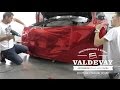 BMW красный хром. Автовинил. Car wrapping