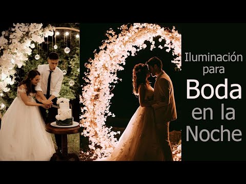 Iluminacion Para Boda en la Noche en Jardin @DBombonEventos