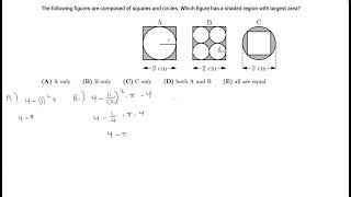 AMC 8 2003 Problem 22 - The following figures are composed of squares and circles. Which figure has