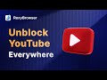 How To Get YouTube Unblocked at School | RoxyBrowser Tricks