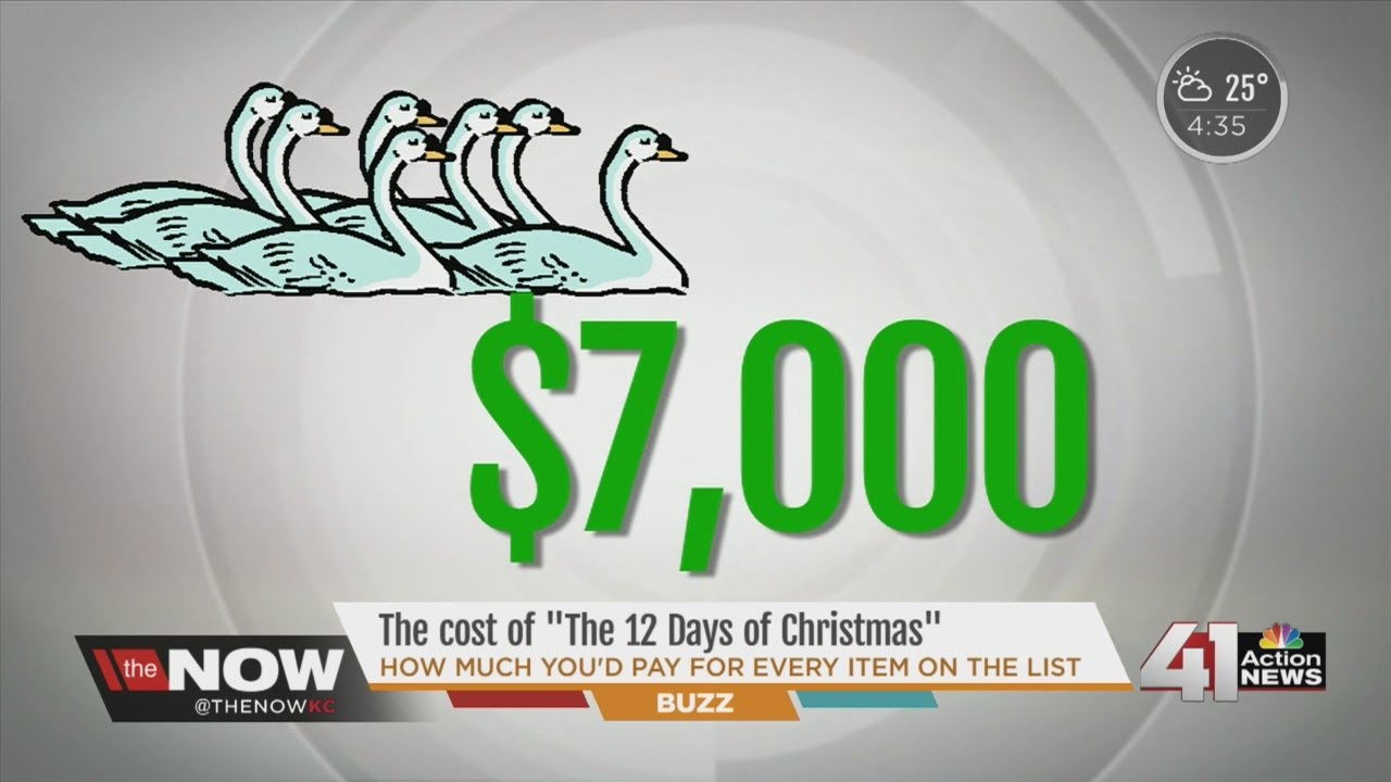 How much the '12 Days of Christmas' will cost you YouTube