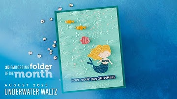 Spellbinders augustus 2025 3D reliëfmap van de maand – Onderwaterwals
