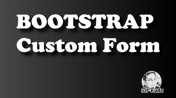 BOOTSTRAP 4 CUSTOM CONTROLS - by Sir Eudz