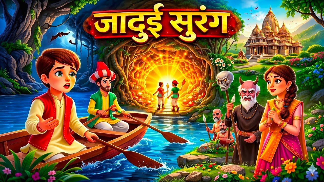 जादुई सुरंग | Hindi Moral Kahaniya | Panchatantra Stories Kahani In Hindi | Moral Stories