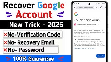 2 step verification gmail forgot password hindi | gmail recovery without verification code |
