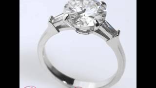 Помолвочное кольцо в дизайне Graff Promise с багетами(Неподражаемый дизайн кольца в сочетании с центральным белоснежным муассанитом 3,6 карата и боковыми камням..., 2016-01-24T12:27:08.000Z)