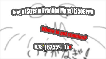 isogu (Stream Practice Maps) [250BPM] | 6.78* | 67.55% | 15x