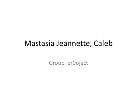 a Mastasia Jeannette, Caleb