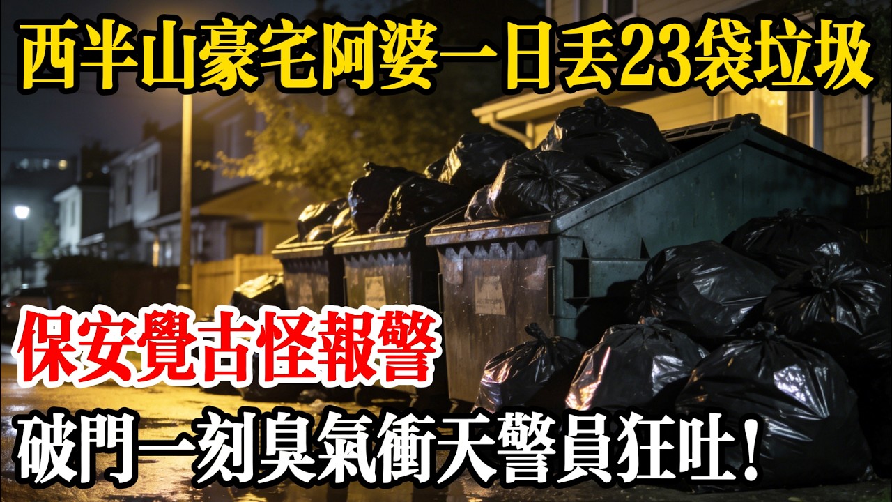 西半山豪宅阿婆一日丟 23 袋垃圾，保安覺古怪報警，破門一刻臭氣沖天警員狂吐！