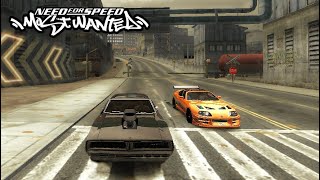 NFS Most Wanted - Brian's Supra vs Dominic Charger Drag