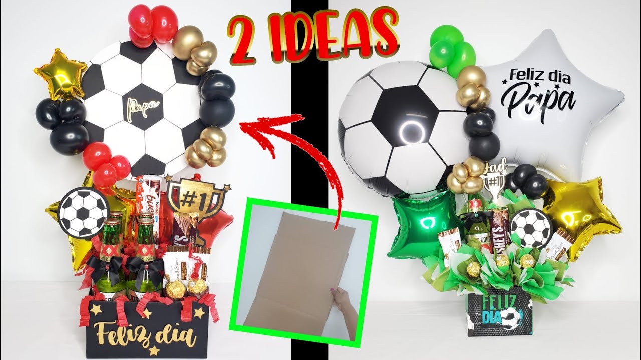 2 IDEAS REGALO ECONOMICO Y FACIL PARA PAPA / ARREGLO CON GLOBOS CERVEZA Y  CHOCOLATES - YouTube