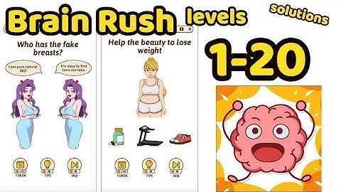 Brain Rush Game All levels 1- 20Game Review Complete Gameplay Walkthrough (iOS-Android)