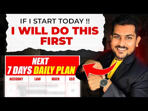 Kuchh Nahi Padha || Last 7 Days Planner || CA Foundation Jan 26