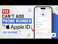 How to Fix Can't Add Phone Number to Apple ID on iPhone