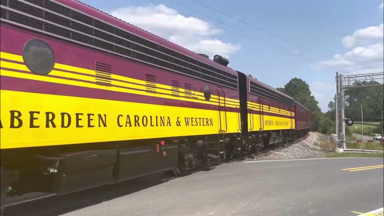 ACWR Passenger train in Oakboro, NC YouTube