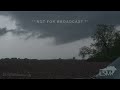 04-17-2026 Gower, MO - Tornado warned supercell thunderstorms, wall cloud, and strong winds and rain
