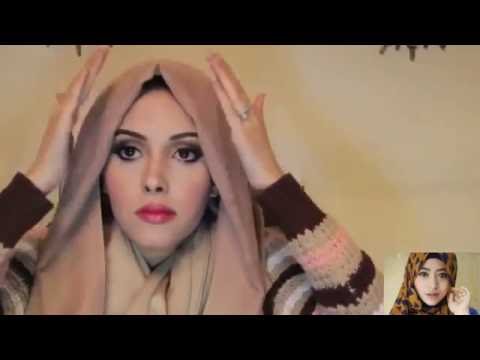 Tutorial hijab  dengan kacamata YouTube