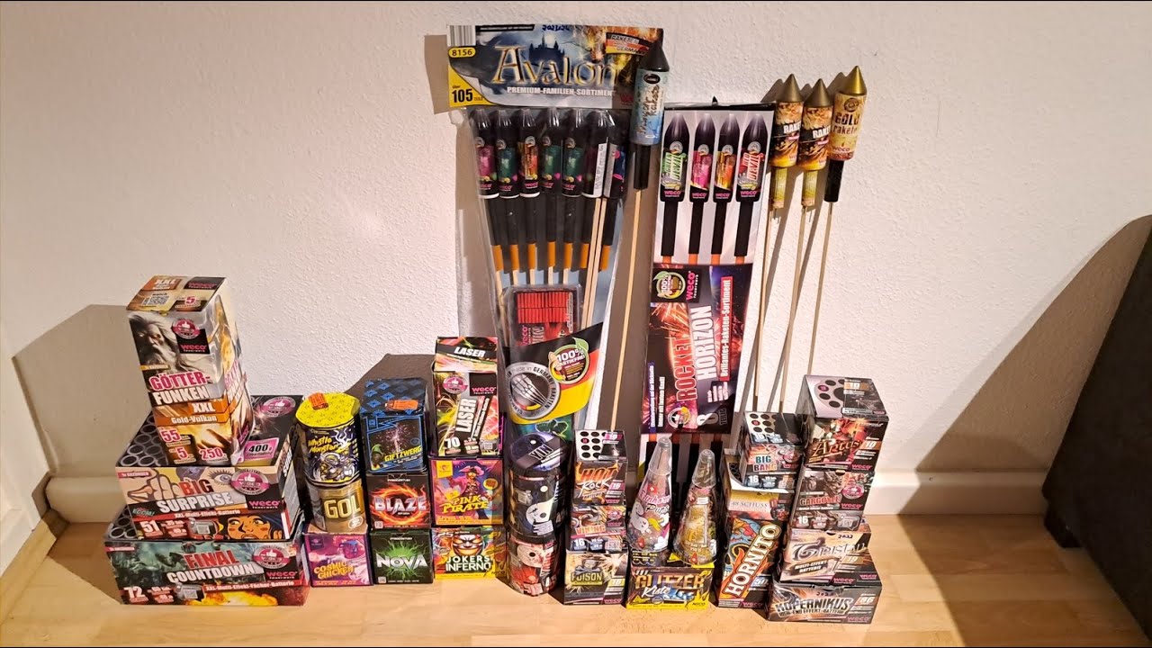 Mein SILVESTER FEUERWERK 0-UHR  zusammenstellung 2025/26