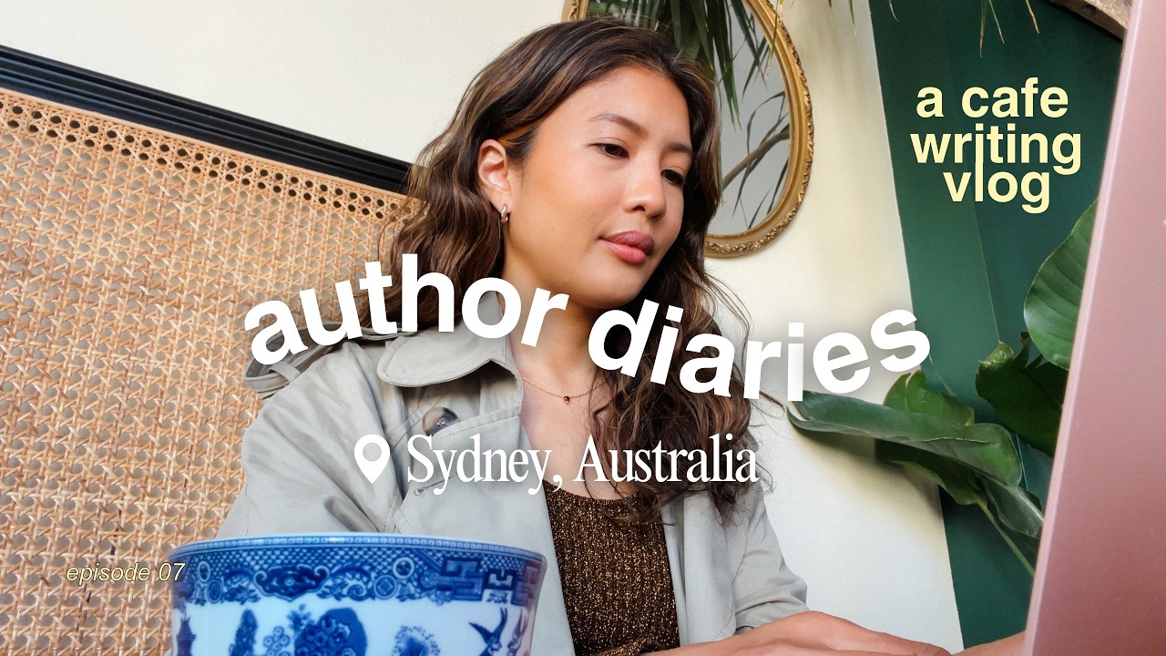 Writing my manifestation book from a cafe in Sydney | AUTHOR DIARIES VLOG 📖🖋️☕️