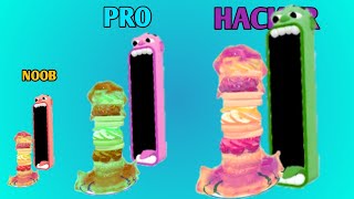 NOOB vs PRO vs HACKER in Pancake Run screenshot 5