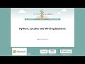 Rae Knowler - Python, Locales and Writing Systems - PyCon 2018
