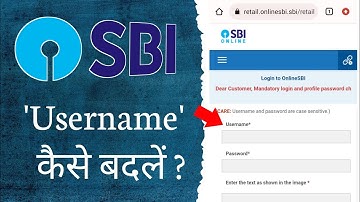 SBI Username Change Kaise kare | SBI username change