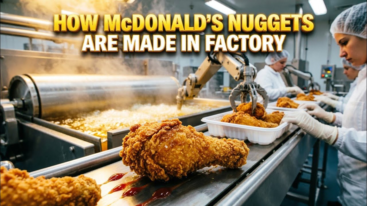 Inside McDonald’s Secret Nugget Factory – How Chicken Nuggets Are Really Made ( Production Process)
