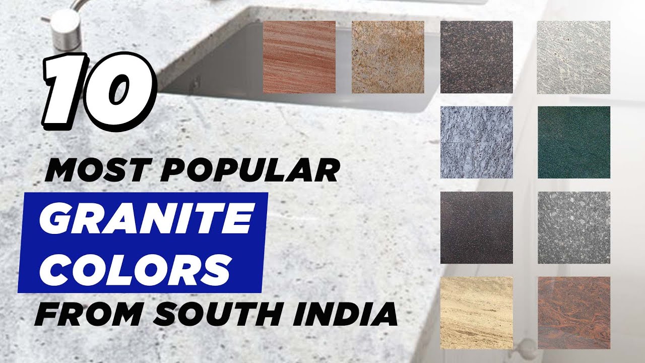 Ten most popular South Indian granite colors from Regatta