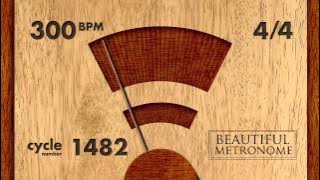 300 BPM 4/4 Wood Metronome HD