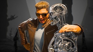 MK1 All Fatalities on T-800 Terminator