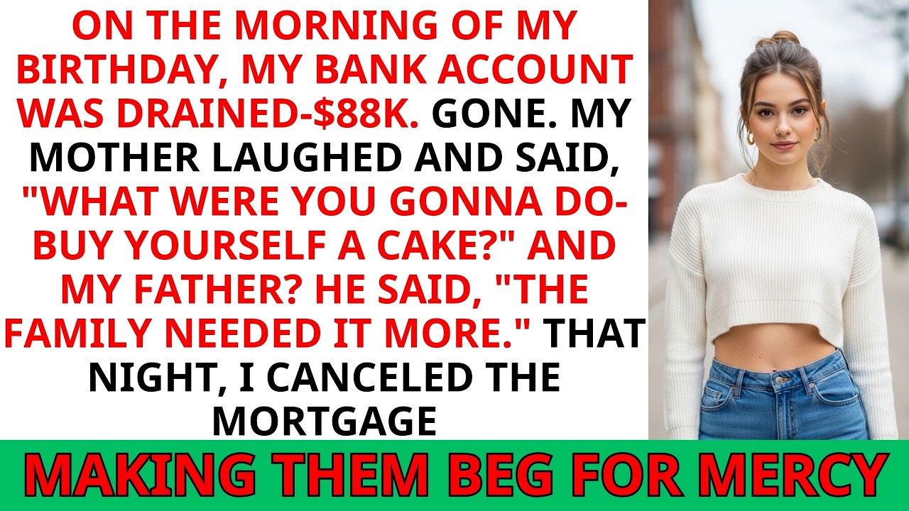 My Parents Took $88K. Dad Said, ‘The Family Needed It More.’ That Night, I Canceled Their Mortgage.