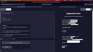 LEARN HTML FORMS BY BUILDING A REGISTRATION FORM STEP 49 #freecodecamp #learncss #registrationform