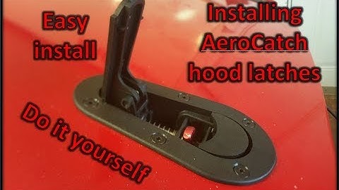 How to install AeroCatch hood pins.