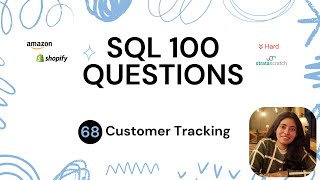 Day 68/100: Customer Tracking Using SQL #amazon #shopify
