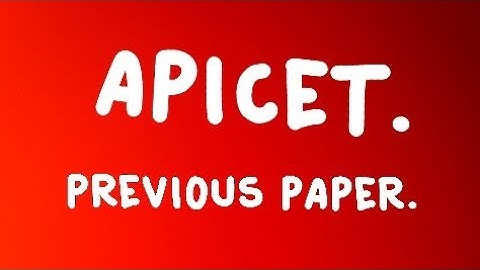 Apicet previous paper . #apicet2020
