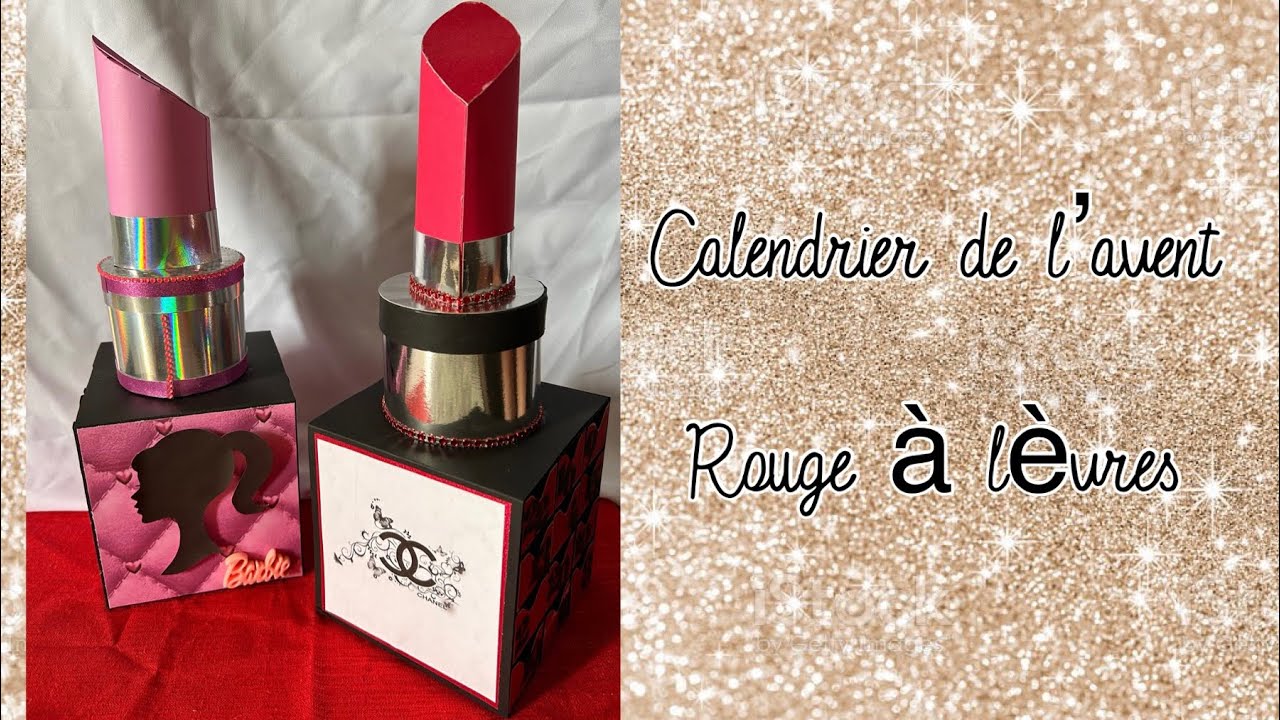 *Tuto* Calendrier de l'avent rouge à lèvres 💄 100% action *Scrap.gogouette*