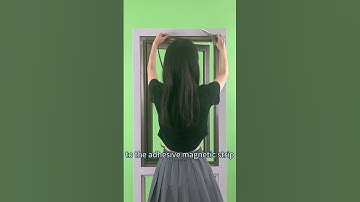 How to install anti mosquito DIY magnet window screen