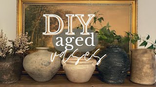 DIY AGED VASES | TRANSFORMING THRIFTED FINDS