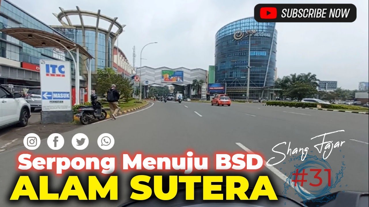 Situasi Dan Kondisi Jalan Serpong Menuju Ke BSD| Alam Sutera Tangerang, Desember 22