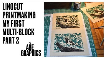 Linocut Multiblock Printing process