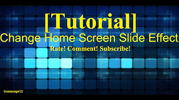 iPod touch 4g Change effect of home screen slide!
