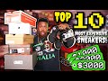 TOP 10 MOST EXPENSIVE/VALUABLE SNEAKERS IN MY COLLECTION! HOW MUCH IS MY SNEAKER COLLECTION WORTH?
