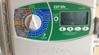 how to program ESP  Me (Rainbird) @RainBirdCorporation  #rainbird