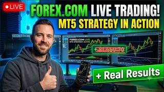 Forex.com Live Trading, Meta Trader 5 Strategy in Action