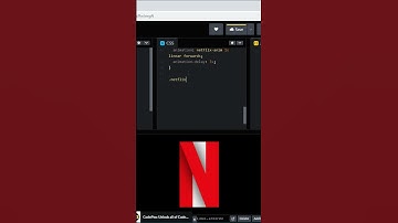 Netflix Logo Animation Using CSS | Pure CSS Netflix Logo #shorts #cssshorts