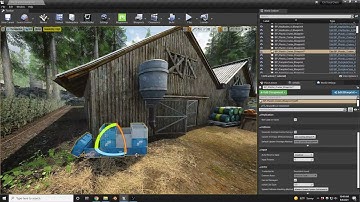 On Your Own video game - Unreal Engine - Barn area