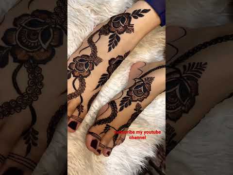 arabic feet design new stylish henna