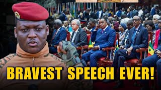 THIS MAN IS BRAVE! Listen to how Ibrahim Traore fearlessly lectured African leaders in Burkina Faso